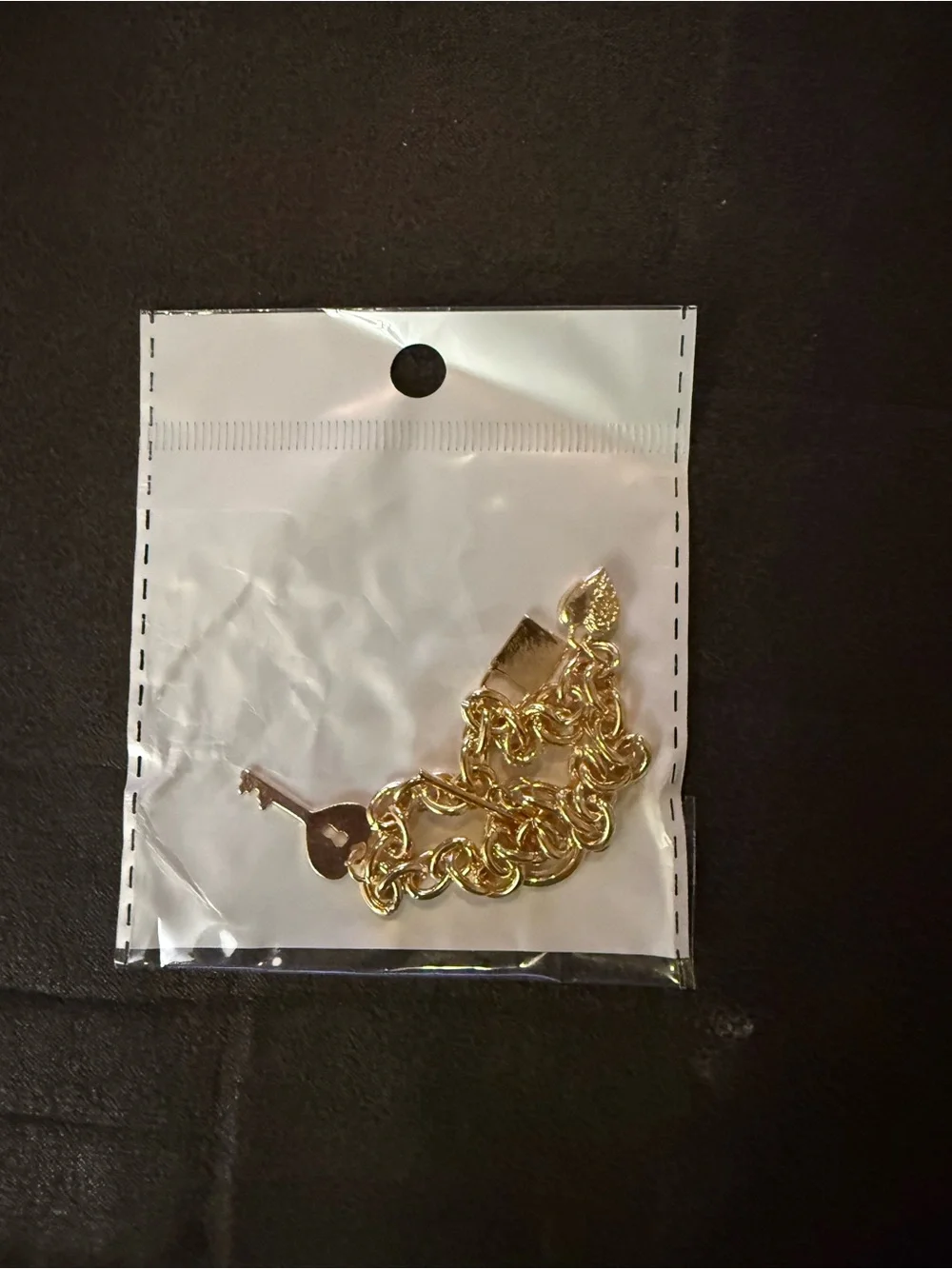 Gold Chain Key Charm Bracelet - Women Accessories